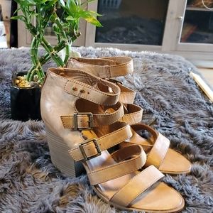 Mudd Buckle Detail Block Heels